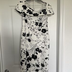 Calvin Klein Black and White Dress